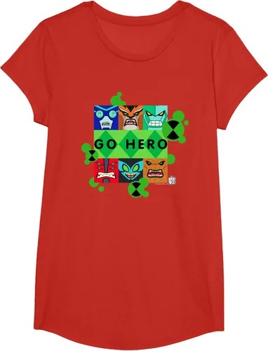 Vista 51 de Ben 10 Go Hero - Camiseta, Azul / Patchwork, S