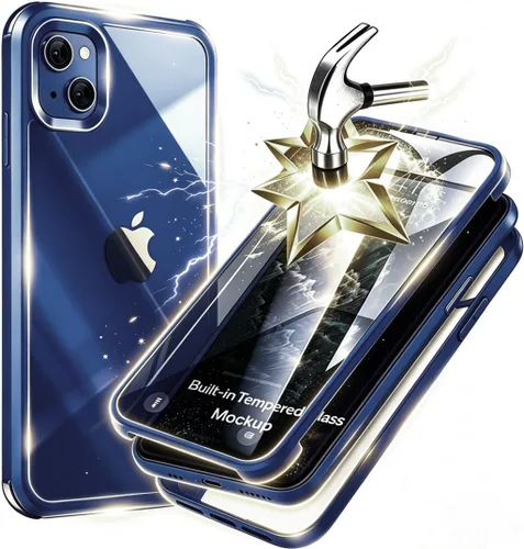 Vista 12 de Funda para iPhone 11 con protector de pantalla [vidrio templado 9H integrado], protección de cuerpo completo 360 de doble capa protectora