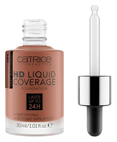 Vista 16 de Catrice Base de cobertura líquida HD, impecable, de alta cobertura, vegana y libre de crueldad (002 beige porcelana)