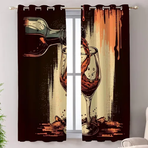 Vista 18 de Shrahala Cortinas de nivel de chakras con mandala beige para ventanas de cocina, paneles de cortina de ventana de mandala multicapa de poliéster
