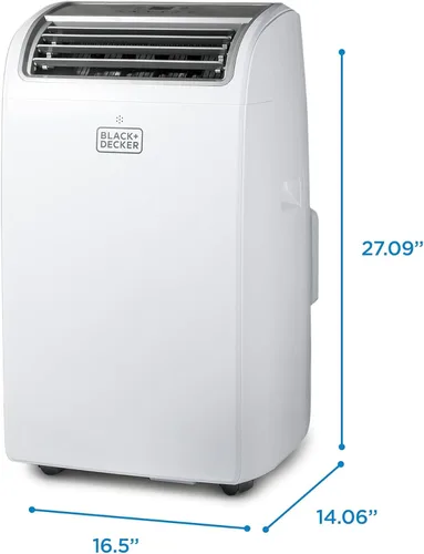 Vista 2 de Aire acondicionado Black+Decker portátil, negro, blanco, 1 unidad