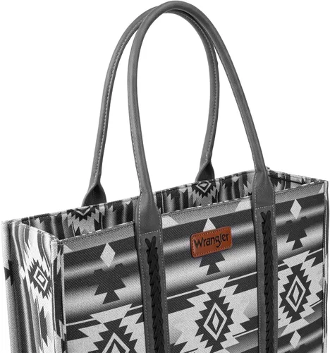 Vista 3 de Wrangler Aztec Tote Bag for Women Boho Shoulder Purses and Handbags