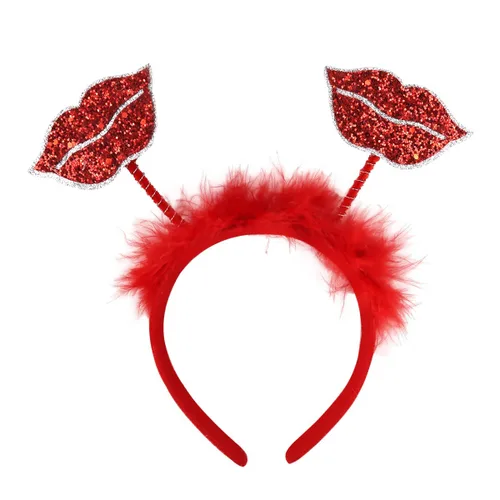 Vista 6 de Diadema para el día de San Valentín para mujeres y niñas.., Lips