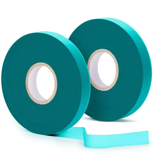 Vista 10 de Easytle Cinta de amarre de jardín de 0.45 pulgadas y 290 pies, rollo de cinta elástica para plantas, resistente cinta de plantas de PVC verde
