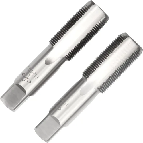 Vista 33 de M2 X 0.4 Mano métrica de grifo, mano derecha M2 X 0.016 in roscado mano grifo 1 par M2 X 0.4 Hand Tap 1Pair, Made of Alloy Tool Steel, Includes a