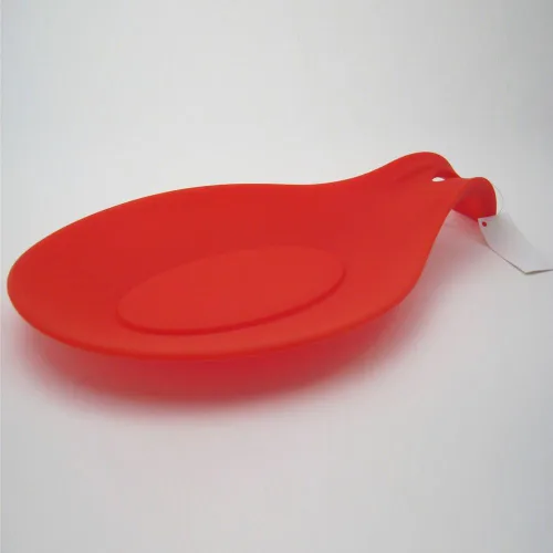 Vista 2 de Soporte de cuchara de silicona resistente al calor para utensilios de cocina, soporte para espátula, herramienta de cocina