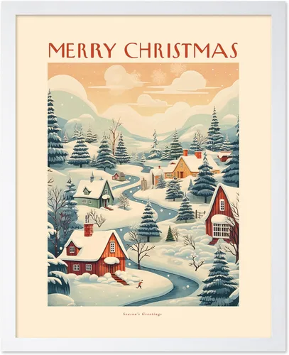 Vista 32 de Poster Master A Holly Jolly - Póster navideño, arte de invierno, diseño de pared moderno, regalo para hombres y mujeres, gran decoración para sala