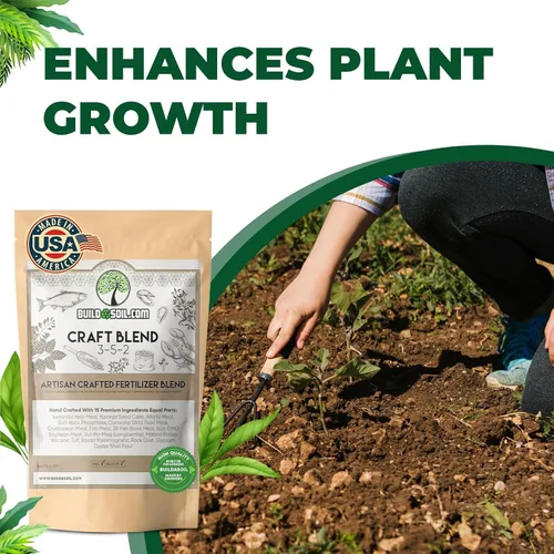 Vista 5 de BuildASoil Fertilizante para huerto de vegetales y alimentos orgánicos para plantas Fertilizante orgánico hecho a mano con 15 ingredientes