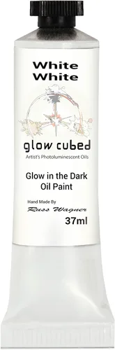 Vista 32 de Pintura al óleo profesional que brilla en la oscuridad Artista Pintura al óleo luminiscente fosforescente autoluminosa Glow Cubed