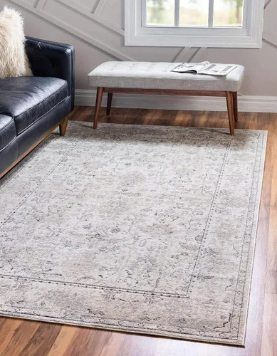 Vista 24 de Unique Loom Portland Collection - Alfombra central (2 pies 2 pulgadas x 3 pies 1 pulgada, rectangular, negro y blanco/negro)