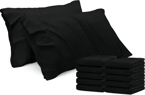Vista 23 de Utopia Bedding - Juego de 4 fundas de almohada tamaño estándar, con cierre de sobre, tela de microfibra cepillada suave, resistentes al encogimiento