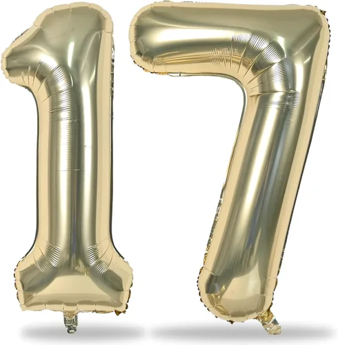 Vista 104 de Globos negros del número 10 para decoraciones de cumpleaños número 10, globos de helio de mylar de lámina de 40 pulgadas negros del número 1 & 0