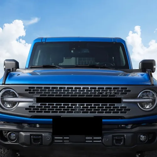 Vista 7 de Cubierta de Bisagra Compatible con Capó del Motor para Ford Bronco 2021-2025, Kit de 2 Piezas de Accesorios Decorativos Exteriores de Trim Trail