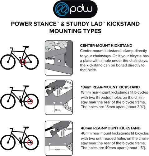 Vista 7 de Portland Design Works Power Stance Bicycle Kickstand