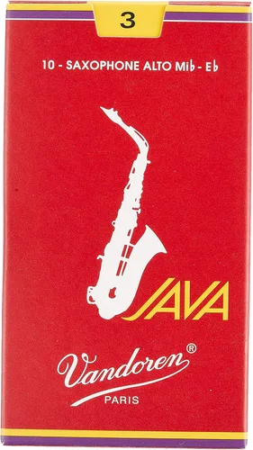 Vista 3 de Vandoren SR263R Saxo Alto Java Red Cañas Strength 3 con Vandoren SR213 Saxo Alto Cañas Tradicionales Strength 3
