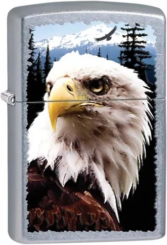Vista 13 de Zippo Encendedor de bolsillo Eagles Dare - Encendedores recargables con tapa abatible a prueba de viento - Encendedores de bolsillo con diseño Negro