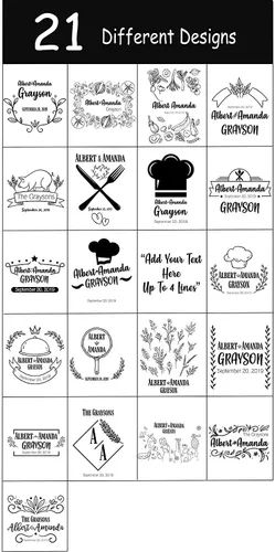 Vista 4 de Tabla de cortar de bambú, personalizable con tu propio texto, diseña tu propia tabla, regalo personalizado, Diseño 01