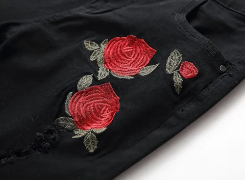 Vista 5 de Pantalones para hombres entalle ajustado rasgados