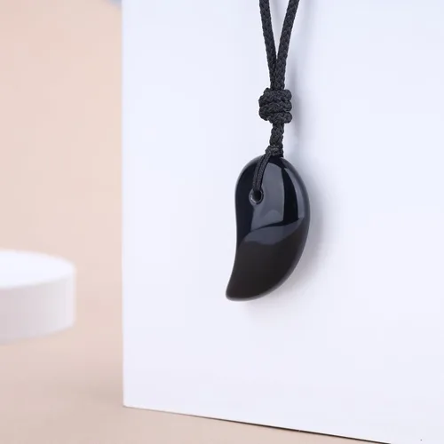 Vista 5 de COAI Collar de cristal curativo de magatama japonés