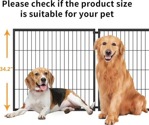 Vista 7 de Rophefx Jaula grande para perros, jaulas de metal de 63.7 pulgadas, perreras para perros grandes y medianos, jaula extra grande para interiores