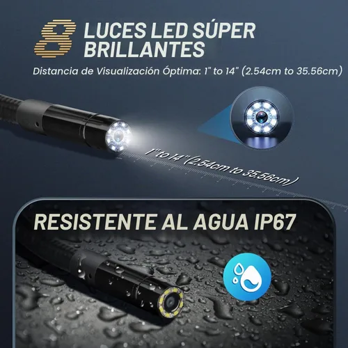 Vista 4 de Autel MaxiVideo MV108S - Cámara de inspección digital, 2026 más reciente