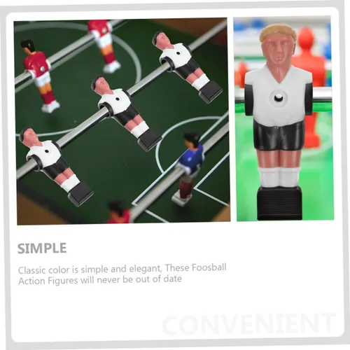 Vista 7 de BESPORTBLE Fútbol de mesa accesorio 10 unids resina jugador de fútbol figuras para futbolín juguete fútbol máquina piezas