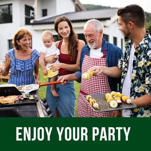 Vista 7 de Garsum Brochetas de bambú natural para barbacoa, pinchos de madera para frutas variadas, kebabs, parrilla, recursos naturales altamente renovables
