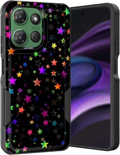 Vista 113 de para Moto G Play 4G 2024, funda de dos capas híbrida resistente y a prueba de golpes, PC duro + silicona suave protectora para Motorola Moto G Play