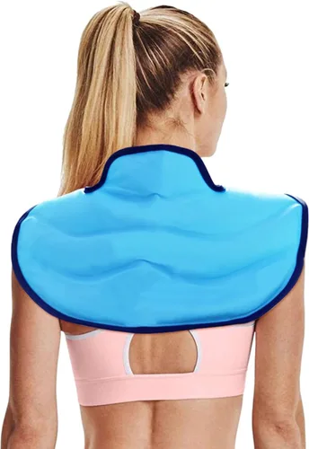 Vista 2 de Bolsas de hielo de gel reutilizables para aliviar el dolor y los hombros para el cuello, bolsas de hielo y frío caliente, envoltura de terapia