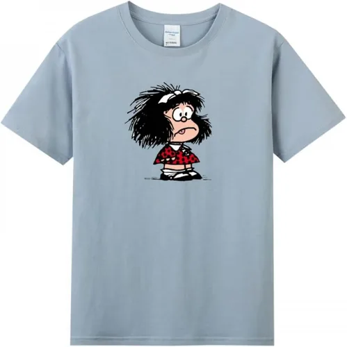 Vista 10 de Slovenly Mafalda - Camiseta de manga corta para mujer adulta Negro