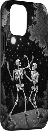 Vista 3 de iPhone 12 mini Estética Ocultista Grunge Gótico Esqueleto Bailando Halloween Case