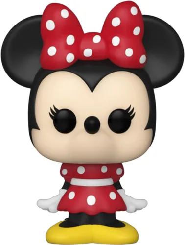 Vista 4 de Funko Bitty Pop! Disney - Minnie, paquete de 4 – Minnie Mouse (vestido rojo), pato margarita, pato Donald y una figura misteriosa sorpresa – 0.9
