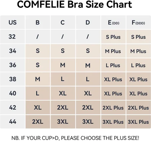 Vista 6 de COMFELIE Wireless Bra for Women Seamless Support Bralette, Comfort Lightly Lined Born for Her Ultra-Fit T-Shirt Bra EB061