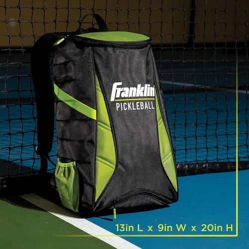 Vista 2 de Franklin Sports Bolsas de pickleball - Mochila de pickleball prémium para hombres y mujeres - Bolsa de pickleball para accesorios + equipo - Bolsa