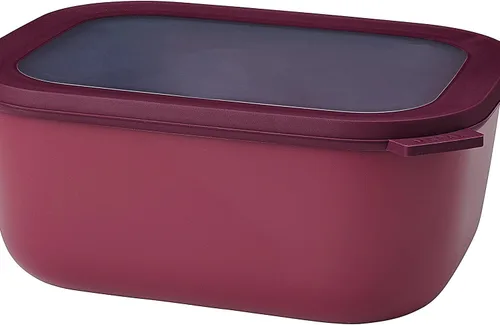 Vista 50 de Mepal Cirqula - Recipiente circular rectangular para almacenar y servir alimentos de 67.6 fl oz / 68 onzas con tapas transparentes, perfecto