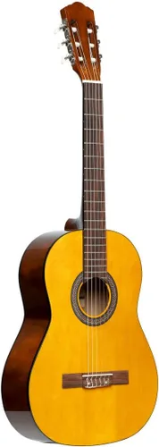 Vista 8 de Stagg Guitarra clásica de 6 cuerdas, derecha, negra, completa (SCL50-BLK)