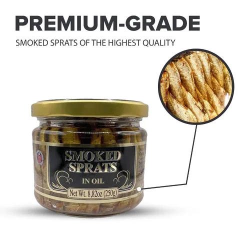 Vista 4 de Riga Gold, Espadines ahumados en aceite - 8.82 oz/250g (paquete 3)
