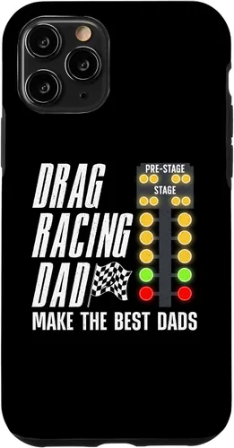 Vista 10 de Carcasa para iPhone 15 Cool Drag Racing para hombres, para papá, pista de suciedad, carrera, auto
