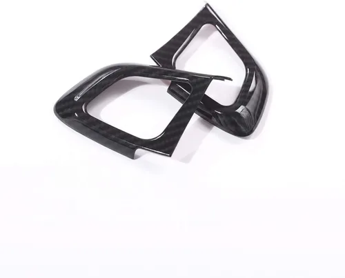 Vista 5 de Marco de botón de volante de coche estilo fibra de carbono ABS para Land Rover Range Rover Evoque 2012-2017 modificación interior del coche
