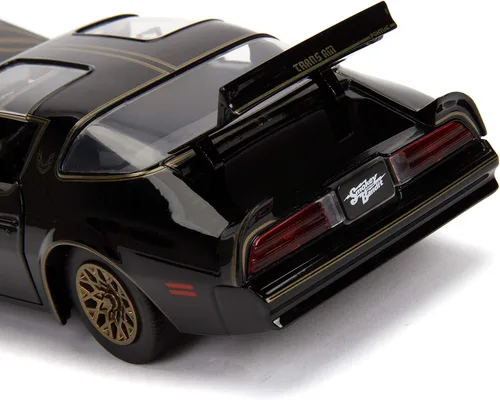 Vista 7 de Jada Smokey and The Bandit 1:24 1977 Pontiac Firebird Trans Am Coche de Fundición a Presión y Hebilla de Cinturón, Juguetes para Niños y Adultos