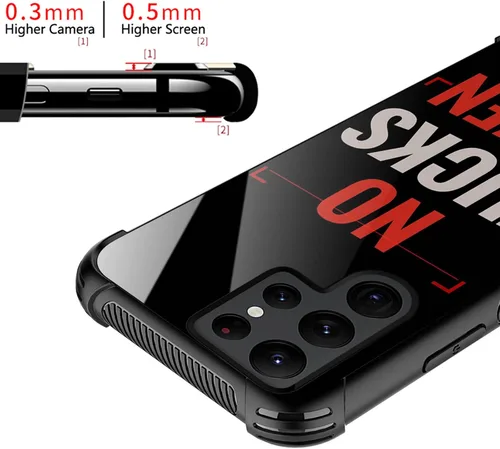 Vista 3 de CARLOCA Funda compatible con Samsung Galaxy S22 Ultra, diseño de humor para adultos, diseño de patrón de humor para niñas y niños, a prueba