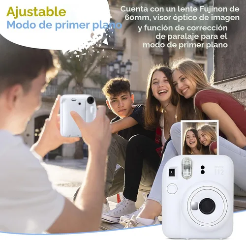 Vista 2 de Fujifilm Instax Mini 12 - Cámara instantánea y película Fuji (60 hojas) (azul pastel)