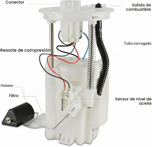 Vista 3 de Conjunto de módulo de bomba de combustible eléctrica compatible con Toyota Camry 2007 2008 2009 2010 2011 L4 2.4L 2.5L reemplazar E8937M FG1170