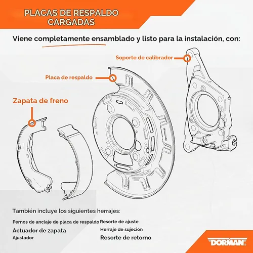 Vista 2 de Dorman 926-269 Conjunto de freno de estacionamiento trasero