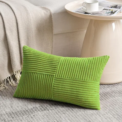 Vista 8 de Fancy Homi - Paquete de 2 fundas de almohada decorativas de color verde oliva pequeñas de 12 x 12 pulgadas para sala de estar, sofá, cama