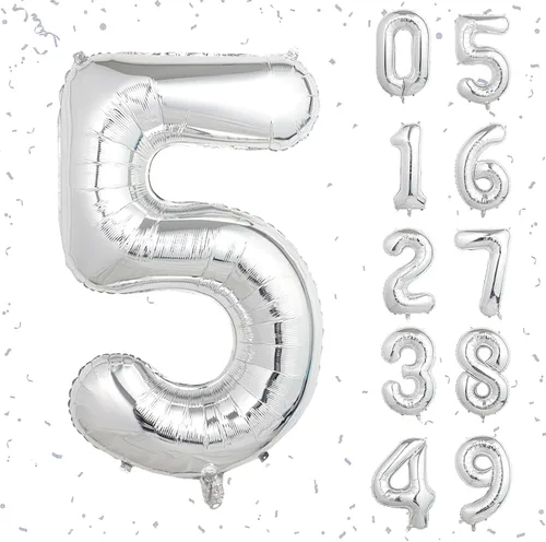 Vista 58 de Globo azul con el número 0, 40 pulgadas, Mylar premium, reutilizable, para decoración de fiesta de cumpleaños