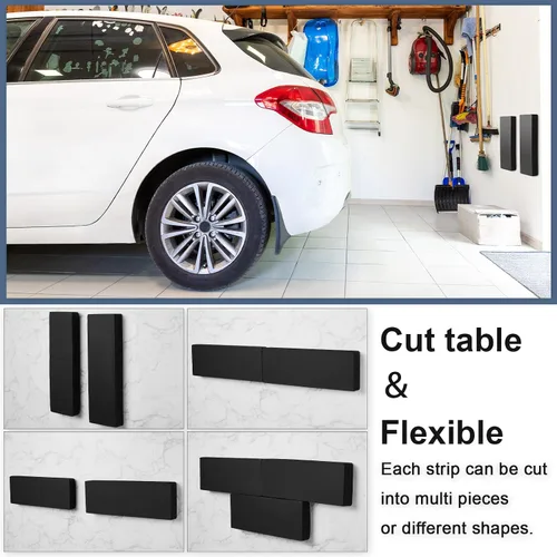 Vista 6 de Newwiee Paquete de 8 Protectores de Pared de Garaje, Parachoques de Garaje para Estacionamiento de Automóvil Protector de Pared Anticolisión