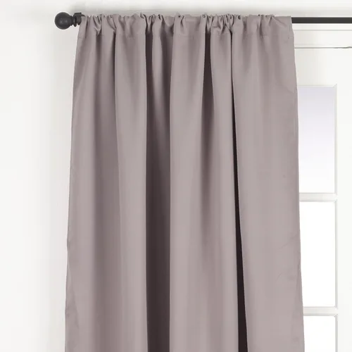Vista 8 de SARO LIFESTYLE Panel de cortina opaca con bolsillo para barra, 54 x 84 pulgadas, color negro
