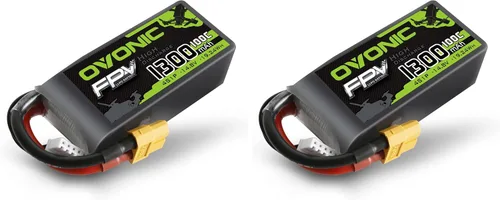 Vista 7 de OVONIC 4s Lipo Batería 100C 1300mAh 14.8V Lipo Batería con XT60 Conector para RC FPV Racing Drone Quadcopter