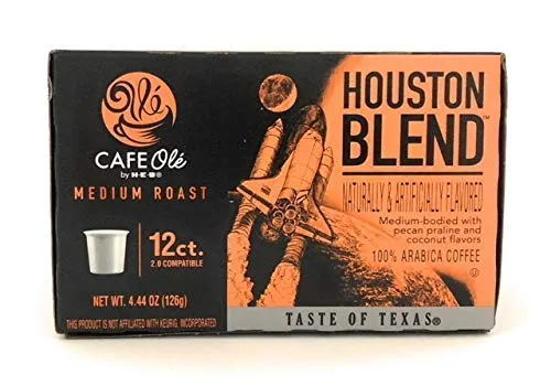 Vista 2 de Café Ole Taste of Texas Gourmet Coffee K Cups surtido de regalo, 12 unidades (36 tazas) Houston Blend, Texas Pecan, Taste of San Antonio, juego de 2